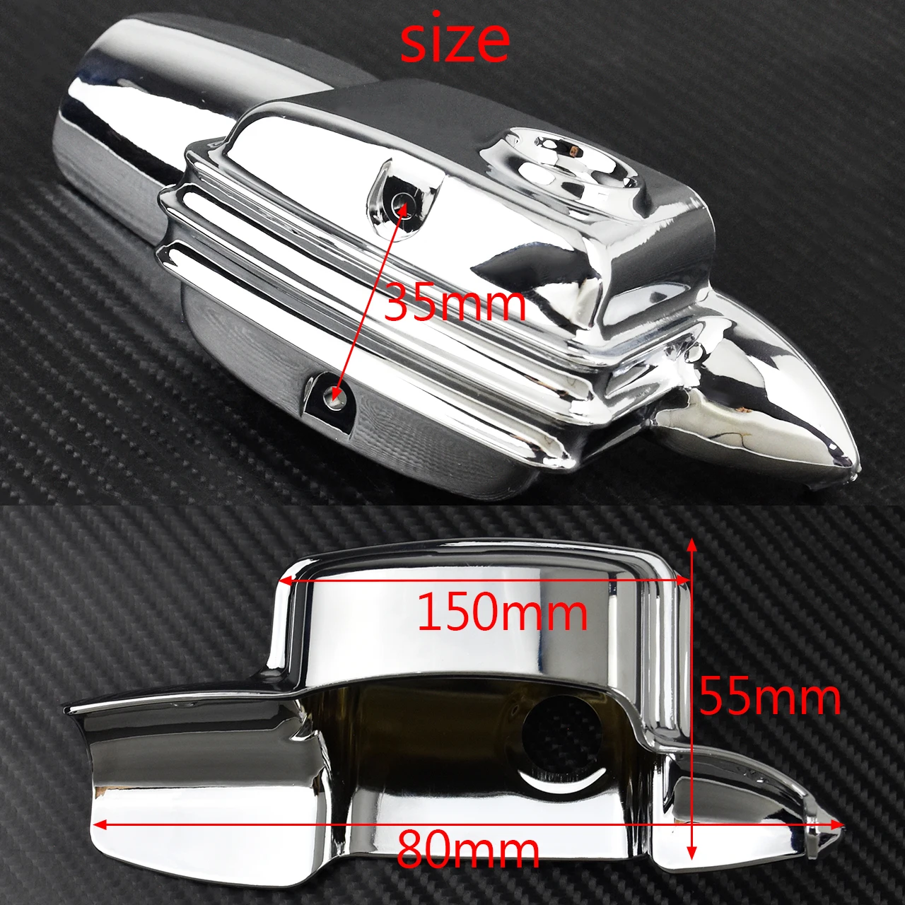 Rear Brake Master Cylinder Cover Motorcycle For Harley Touring Road King FLHR Street Electra Glide FLHT FLTRX 08-2021 Chrome ABS