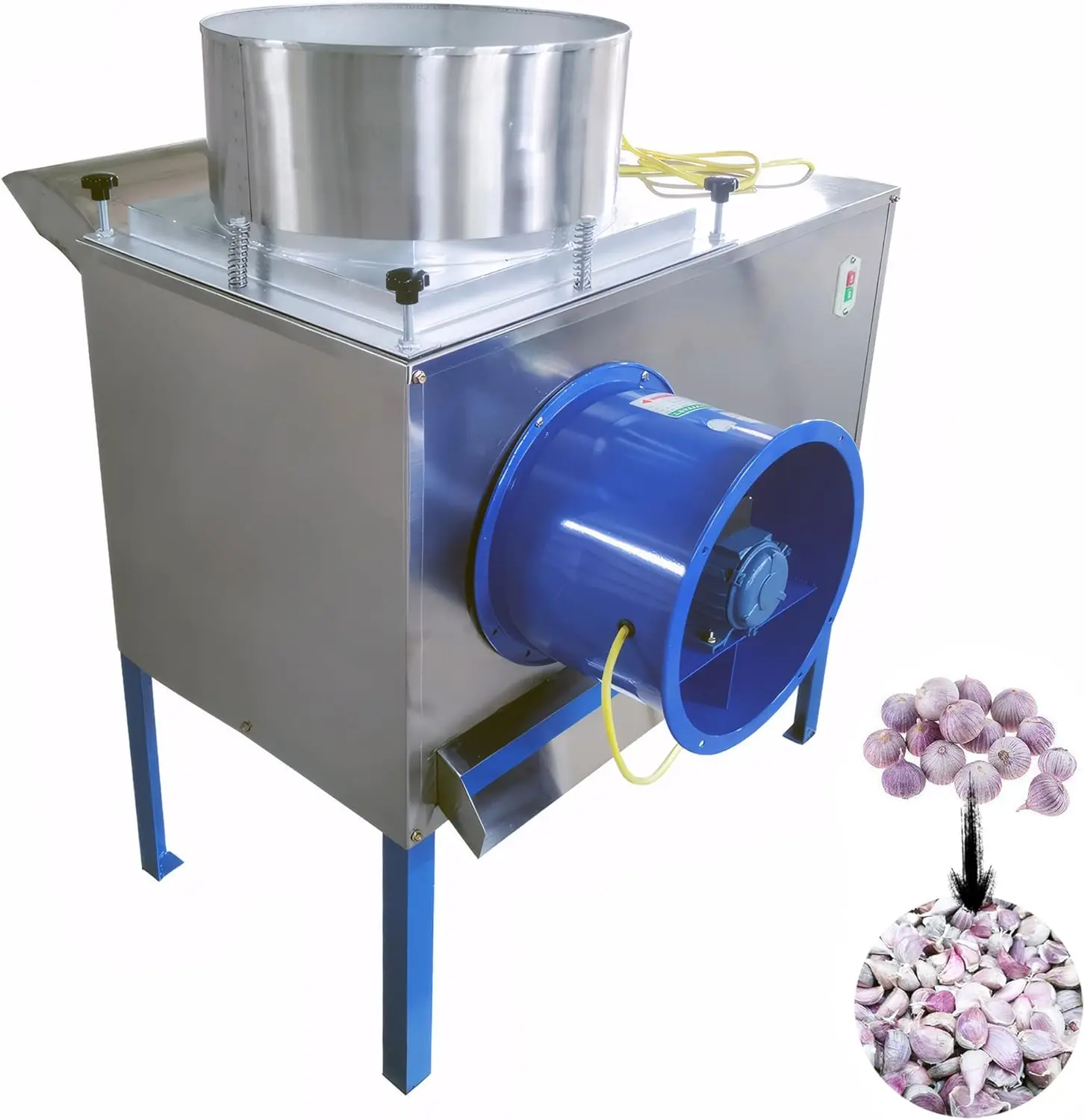 

220V Commercial Garlic Separator Divider, Automatic Garlic Splitting Machine, Stainless Steel, 2200 lbs/h Production Capacity