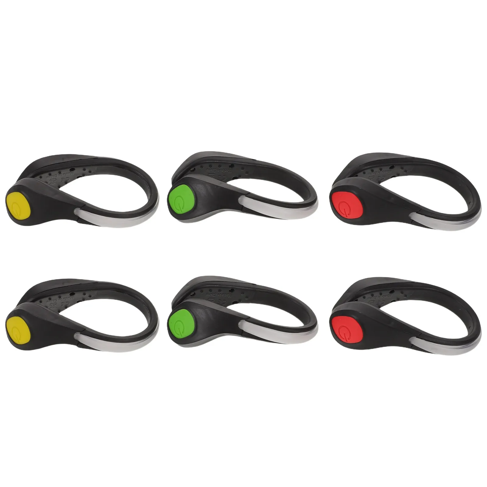 

6Pcs Night Running Reflective LED Shoe Clips Red Yellow Green Color Changing Safety Shoe Clip Lights for Runners Bikers Outdoor