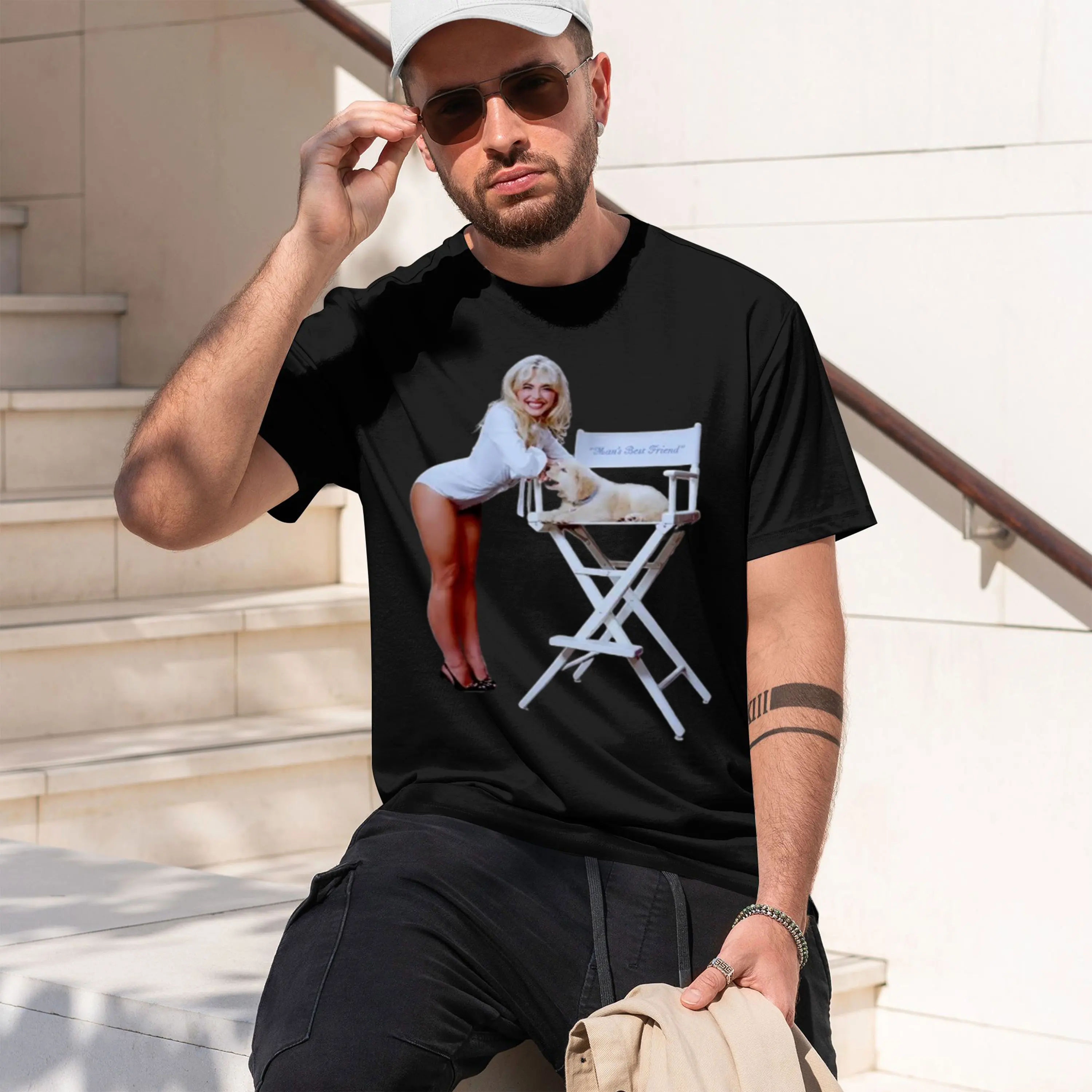 Carpenter Man's Best Friend Graph T Shirts Man Woman Short Sve Round Ne T-shirt Fashion Streetwear Clothing 2026 New Model Short
