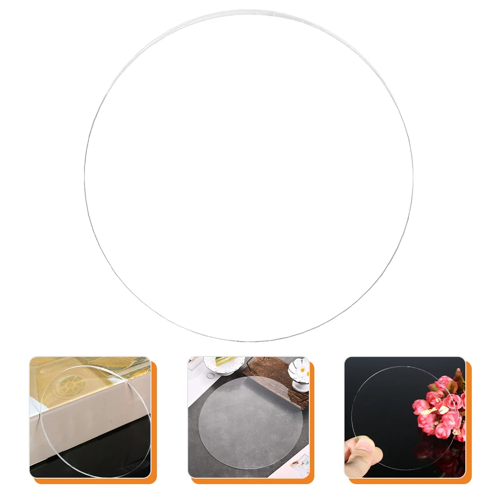 Round Acrylic Sheet Clear 3Mm Transparent Circle Blank For Diy Craft Projects Photo Frame Tabletop Acrylic Disc