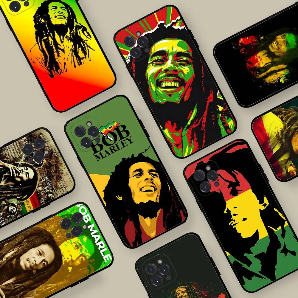 

Bob Marley Rasta Lion Phone Case For Iphone 17 16 15 16e 14 13 12 11 Pro Max Plus Case Cover Coque