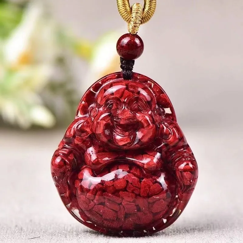 Translucent Sand Maitreya Buddha Pendant, Available In Women'S And Men'S Styles, Guaranteed Authenticity, A Luc