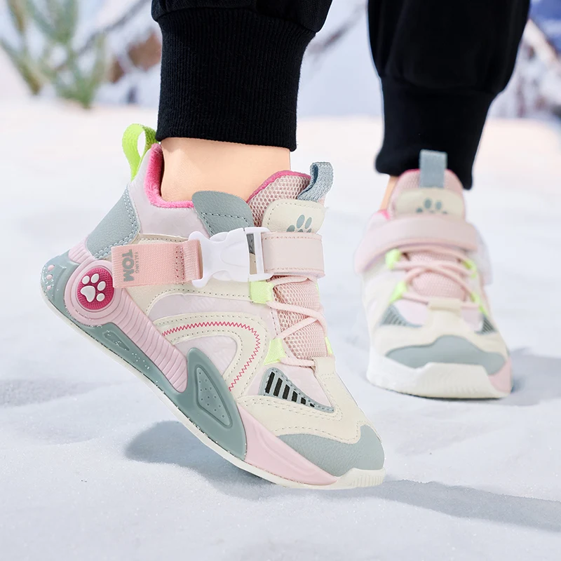 أحذية رياضية كاجوال للأطفال للخريف والشتاء أحذية قطنية دافئة للأطفال أحذية رياضية خارجية مقاومة للماء ومضادة للانزلاق أحذية شتوية #5