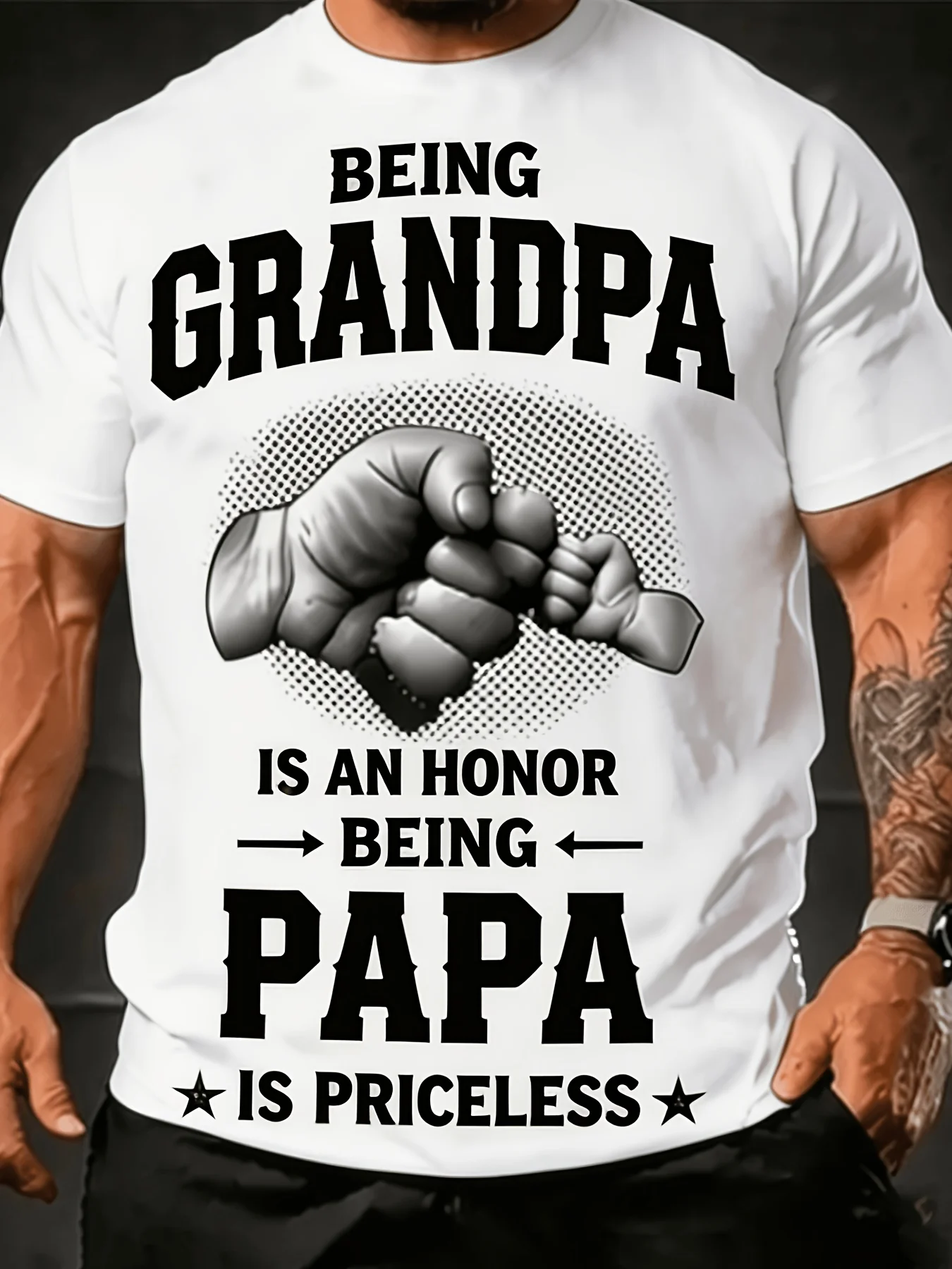 Men's Retro Crew Neck T-Shirt- Father's Day Gift Idea- 
