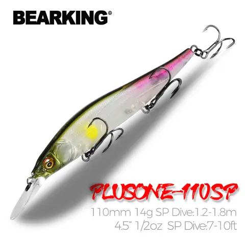 Pro fishing wobblers 110mm 14g for pike and bass bearking