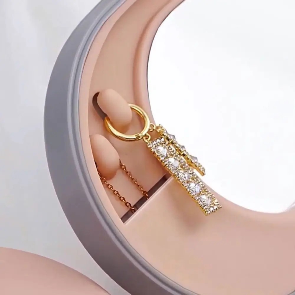 Portable Necklace Bracelet Jewelry Packing Box Dustproof Rings Jewelry Storage Box Organize Holder Earrings Display Case Girl