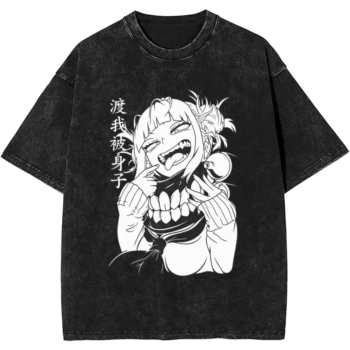 Men Japanese Anime Print Vintage T Shirts Funny Manga Top Tees Summer Streetwear Short Sleeve T Shirt O Neck Tee Shirt Hot Sale