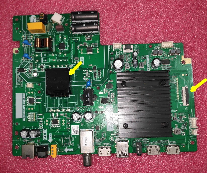 Free shipping!! TPD.RT2851M.PB781（T）） 3RT51MB1T2A    Three in one TV motherboard 16G memory WiFi network motherboard