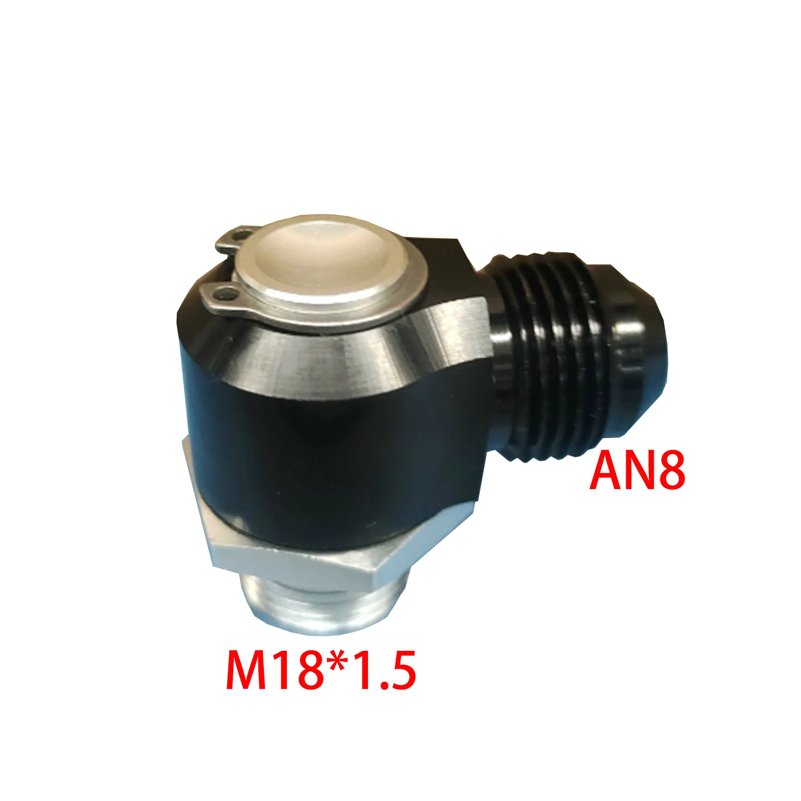 

HF Aluminium AN8 - M18*1.5 Brake Banjo Turbocharger Motorcycle Cars Hose -8AN Banjo Fittings Adapter M18*1.5 Bolt Ring Black