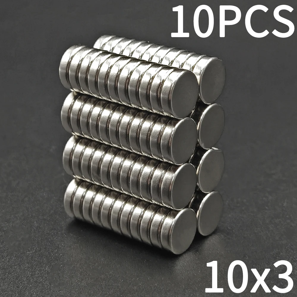 10/20/50 Stuks 10x3 Magneet 10mm X 3mm Ronde Super Krachtige Sterke Permanente Magnetische Schijf 10*3 voor Koelkast, DIY, Gebouw