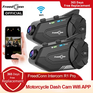 Freedconn R1 Pro Bluetooth Motorcycle Helm Gegenstand Ohrhörer Telefon -Überschrift Wi Fi App Moto Traço Cam Moto DVR Automatik Hauptverkaufs -GPS -Helm - №8