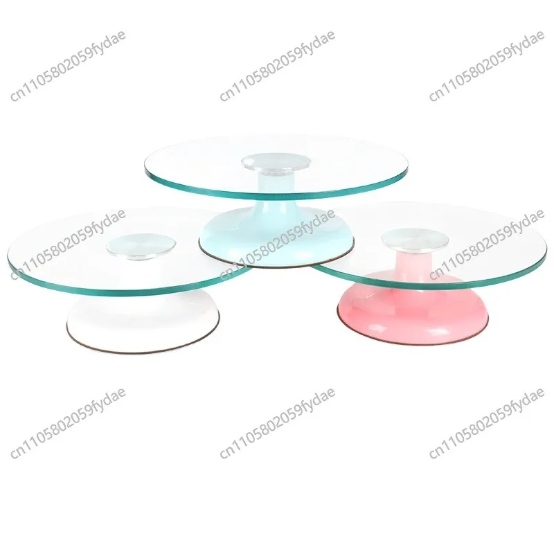 Tempered Glass Decorative Turntable Rotating Cake Baking Mold Tool