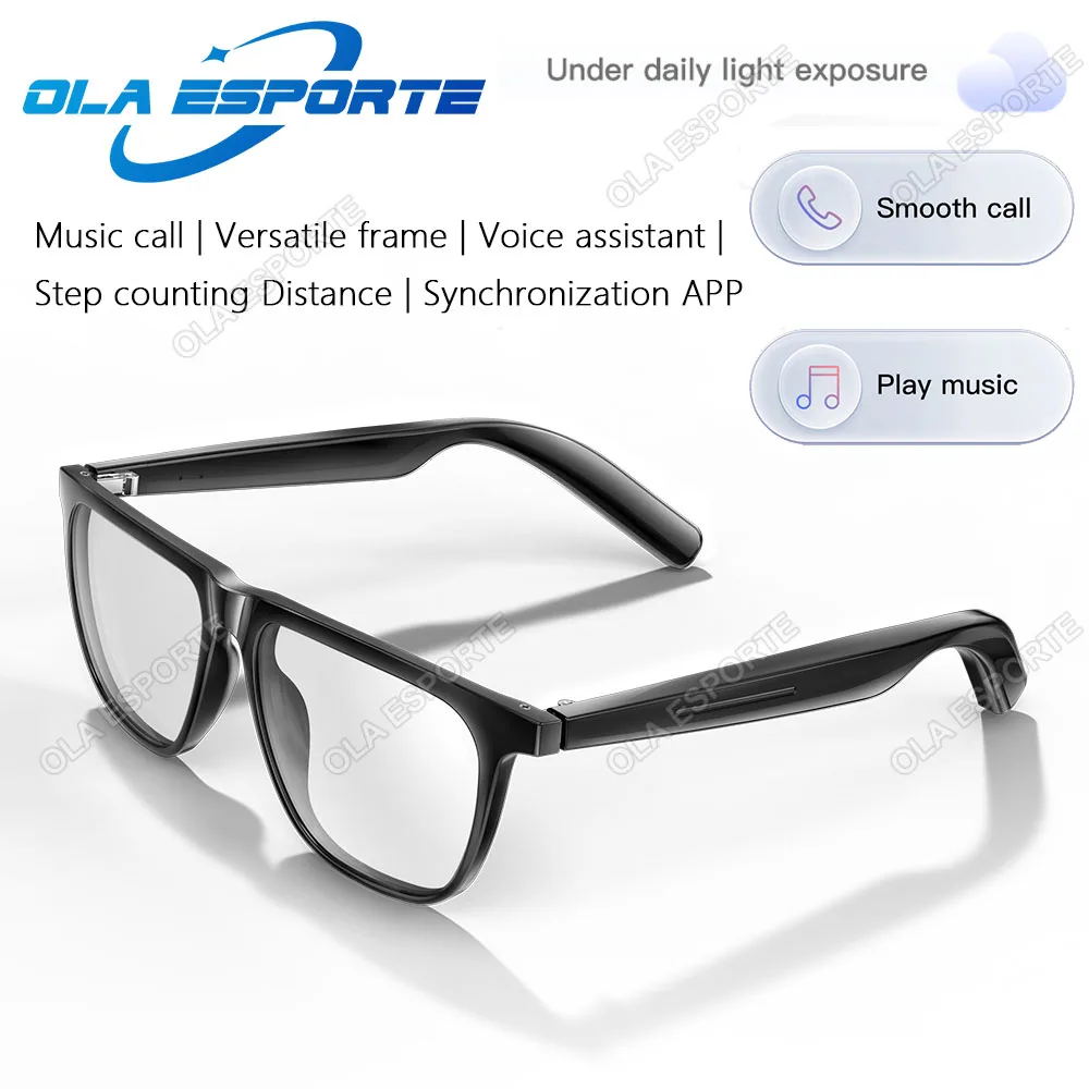 

2025 New Smart Glasses Bluetooth Call Music Camera Control Anti-blue light Glasses Built-in Mic & Speakers Life Waterproof Women