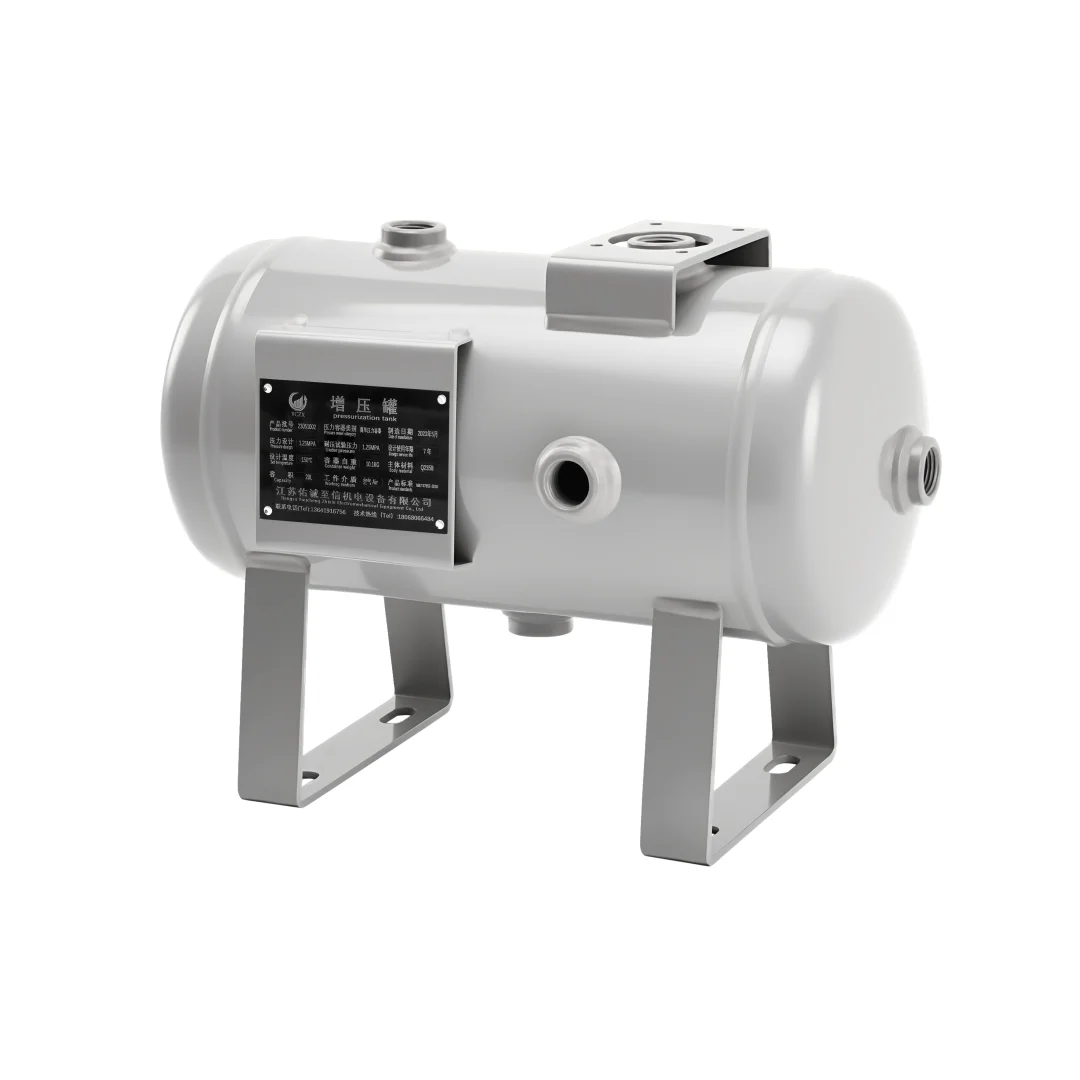 5L Booster Tank Carbon Steel Horizontal Air Pressure Tank, Pneumatic Buffer Storage Tank for Compressor System