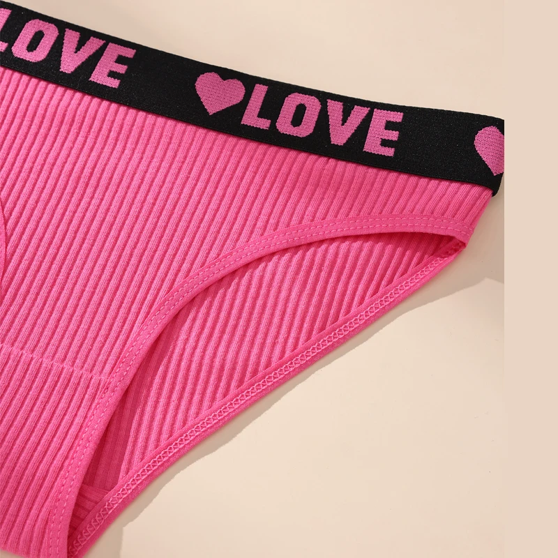 7PCS Women's Cotton Panties Sexy Breathable Underwear Female Comfort Lingerie Low Waist Pantys Soft Striped Ladies Briefs XS-L - Image 4