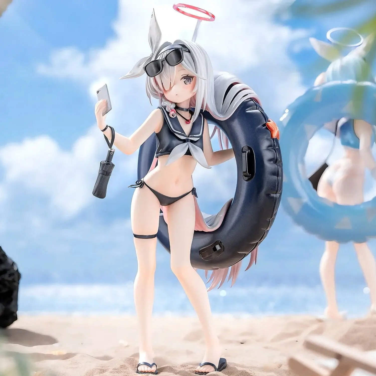 

24 см синий архив Arona Plana Swimsui красивая девушка фигурки ПВХ статуя коллекция модель игрушки куклы на день рождения подарки