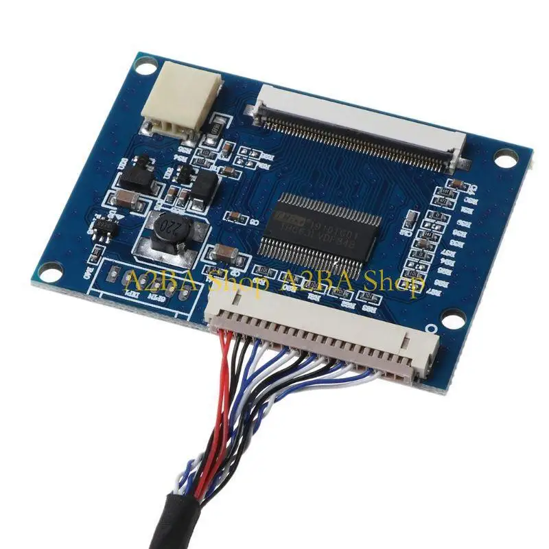A2BA 1Set Standard 20Pin 1-ch LVDS Input to 50Pin TTL Output Driver Board with Cable