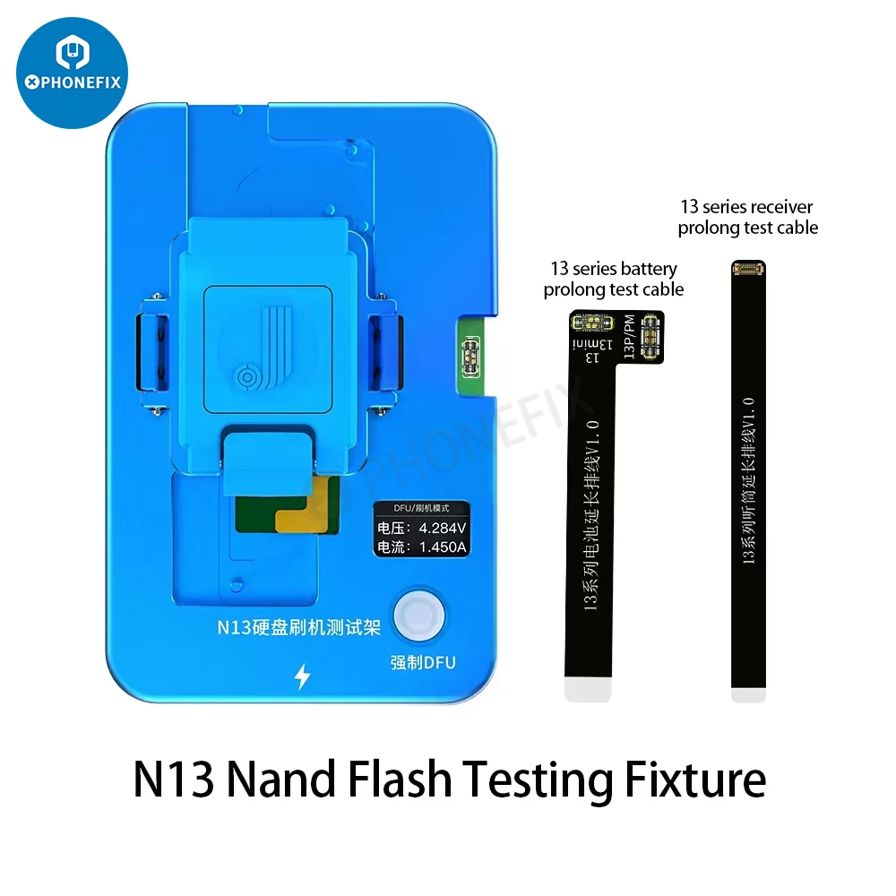 JC N14 NAND Motherboard Restoring Testing Fixture For iPhone 13 14 Quick Start Restore Mode One key DFU Distinguish BGA110 Nands