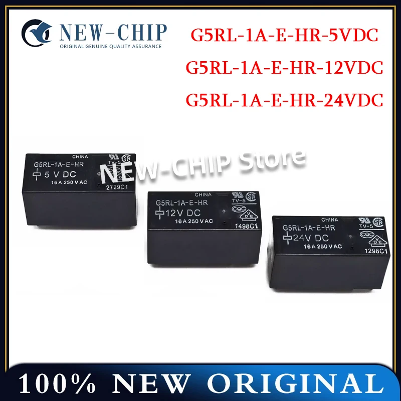 

5PCS/LOT G5RL-1A-E-HR-5VDC G5RL-1A-E-HR-12VDC G5RL-1A-E-HR-24VDC DIP-6 Relays New Original