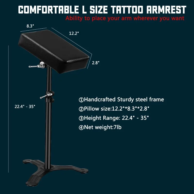 

New Nail Art Tattoo Stand Nail Art Embroidery Adjustable Arm Elbow Thickened Panel Tool Shelf Factory Direct Sales