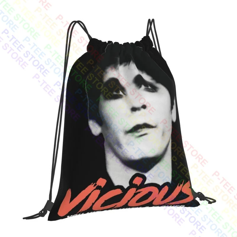 Lou Reed Vicious Velvet Underground Rock Drawstring Bags Gym Bag Fashion Softback Storage Bag Bags For Travel