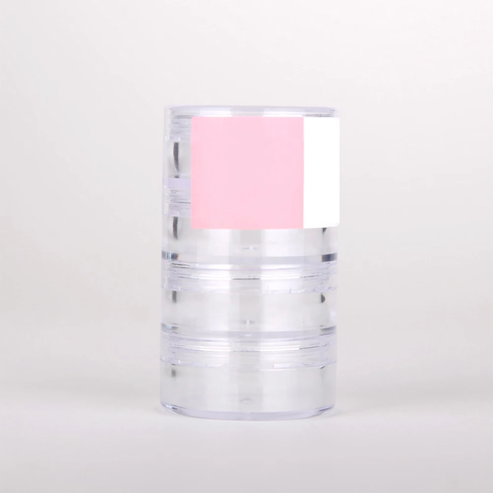 

Facial Cream Storage Box 3 Sets Mini Jars Empty Organizers Small Round Lids Travel Containers Portable Lightweight Durable