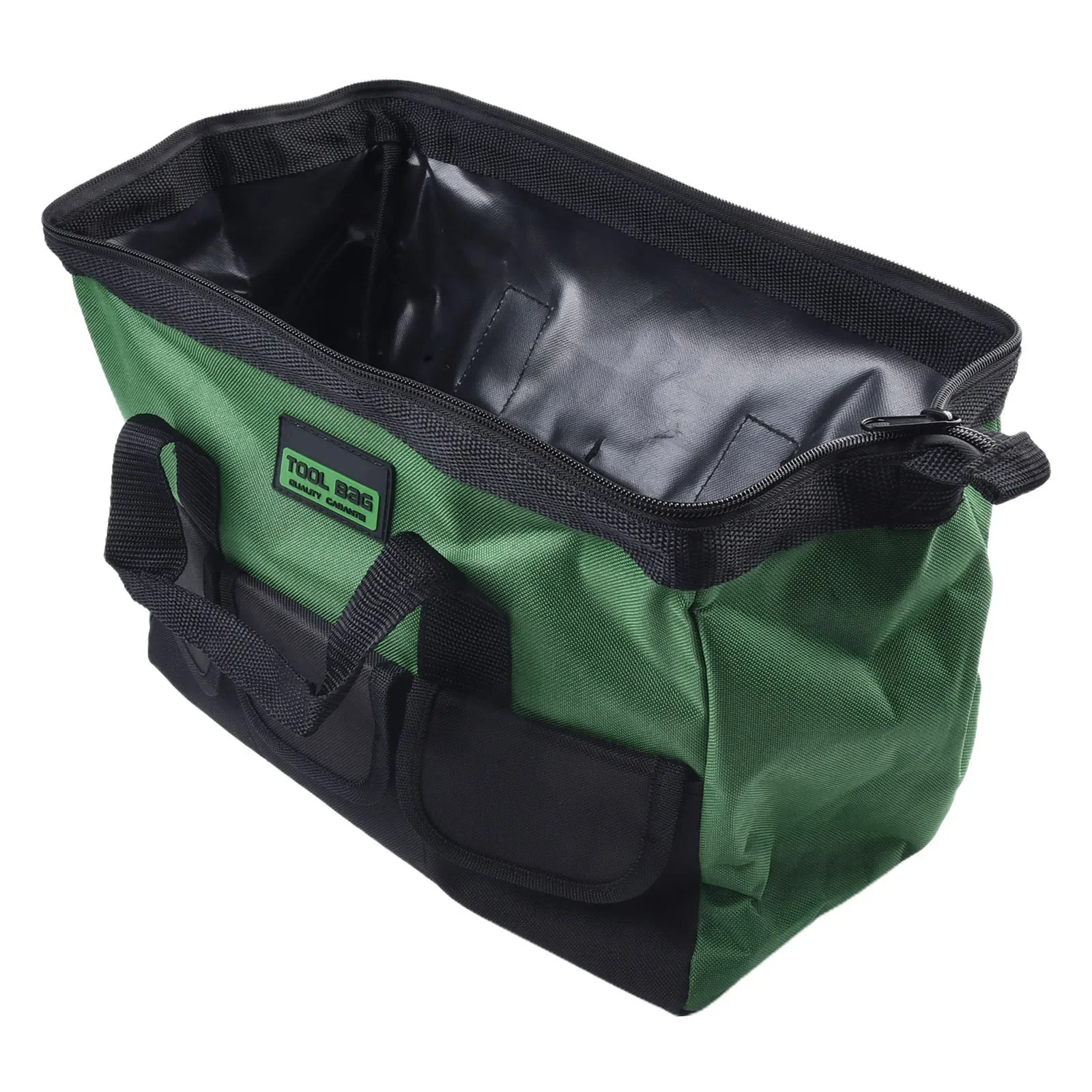 Bolsa de herramientas impermeable, bolsa de electricista con múltiples bolsillos, Material de tela Oxford para almacenamiento de herramientas, llave de tubo, 16 pulgadas