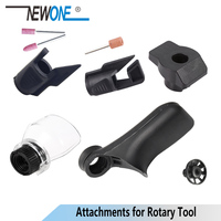 NEWONE Rotary Tool DREMEL Attachments 4pcs/set Accessories Saw Sharpening Dust Blower Fan Shield Grinding Guide