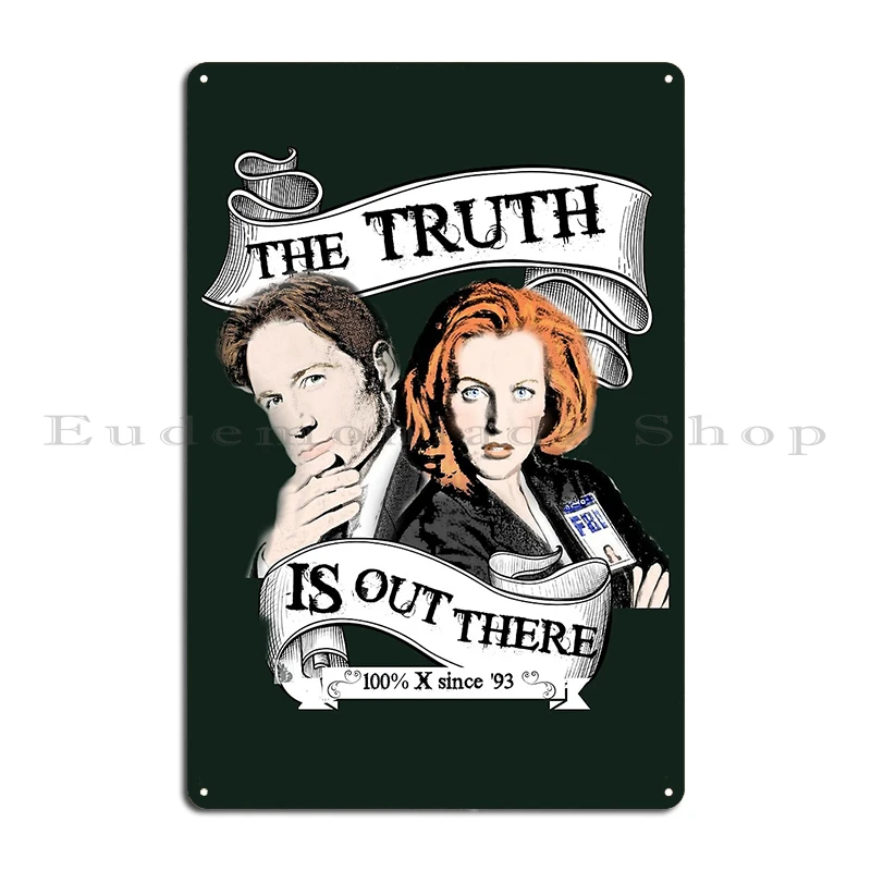 The Truth Is Out There Retro Vintage Ufo Aliens Space I WANT TO LEAVE FOREST X Files Metal Wall Pub Iron Rusty Tin Sign Poster