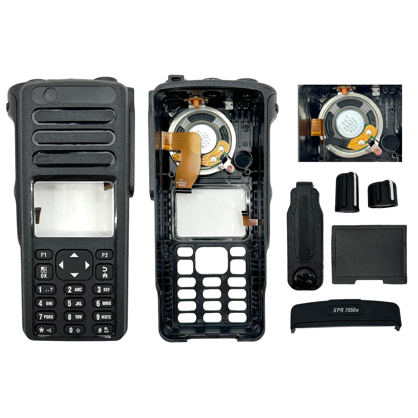 Colorful Replacement Housing Case Kit With OEM Speaker For DP4800E DP4801E XPR7500e XPR7550E XPR7580E DGP8550E Two Way Radios