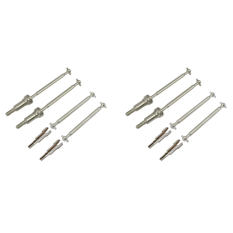 

BEDW-2Set Metal Front & Rear Drive Shaft CVD Driveshaft For Hosim Xinlehong Q901 Q902 Q903 9130 9136 9137 1/16 RC Car Spare
