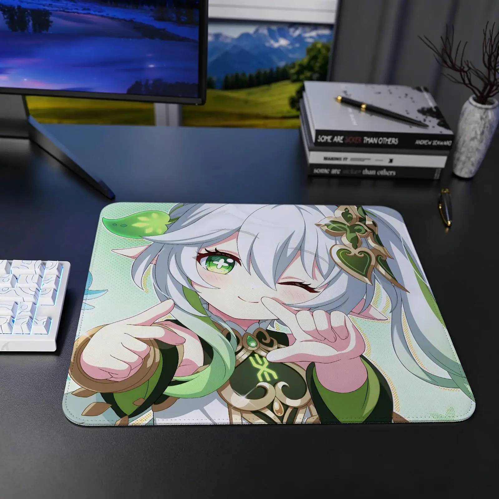 genshin impact Nahida Mouse Pad Regular gaming mouse pad S/M/L size Office mouse pad Laptop desk mat Stitched edge mouse pad