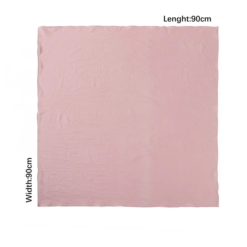 Ramadan Plain Square 90Cm Viscose Hijab Scarf Women Solid Muslim Headscarf Wrap Shawls Musulman Headband Islamic Turban Sjaal