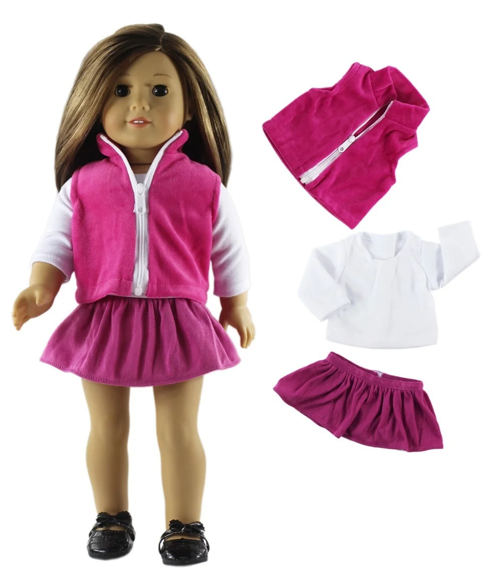 1 set schöne Freizeit kleidung Puppen kleidung für 18 Zoll amerikanische Puppe viele Stil für Wahl a90 – Detail 9