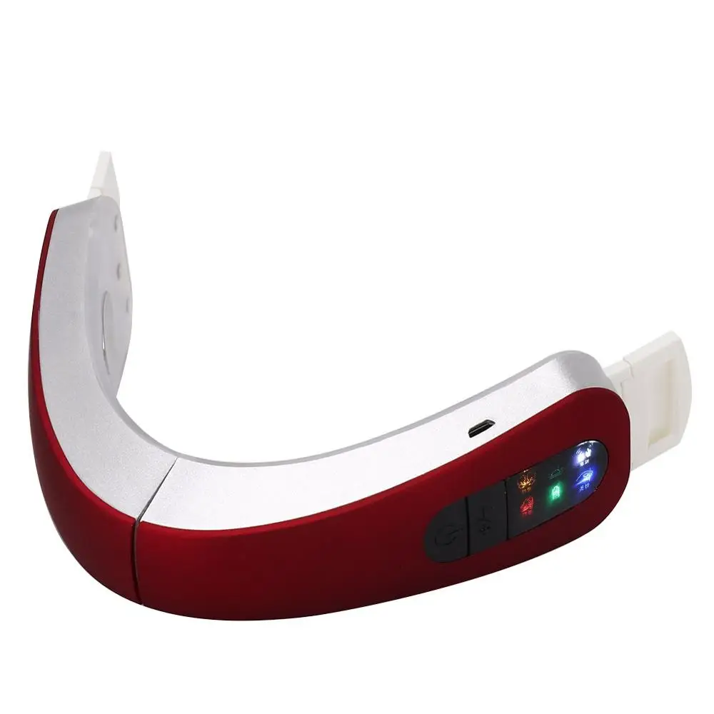 Facial Massager Electric Micro-Current Face Massager Hot Compress Therapy Face Slimming Instrument V Face Lifting Tools