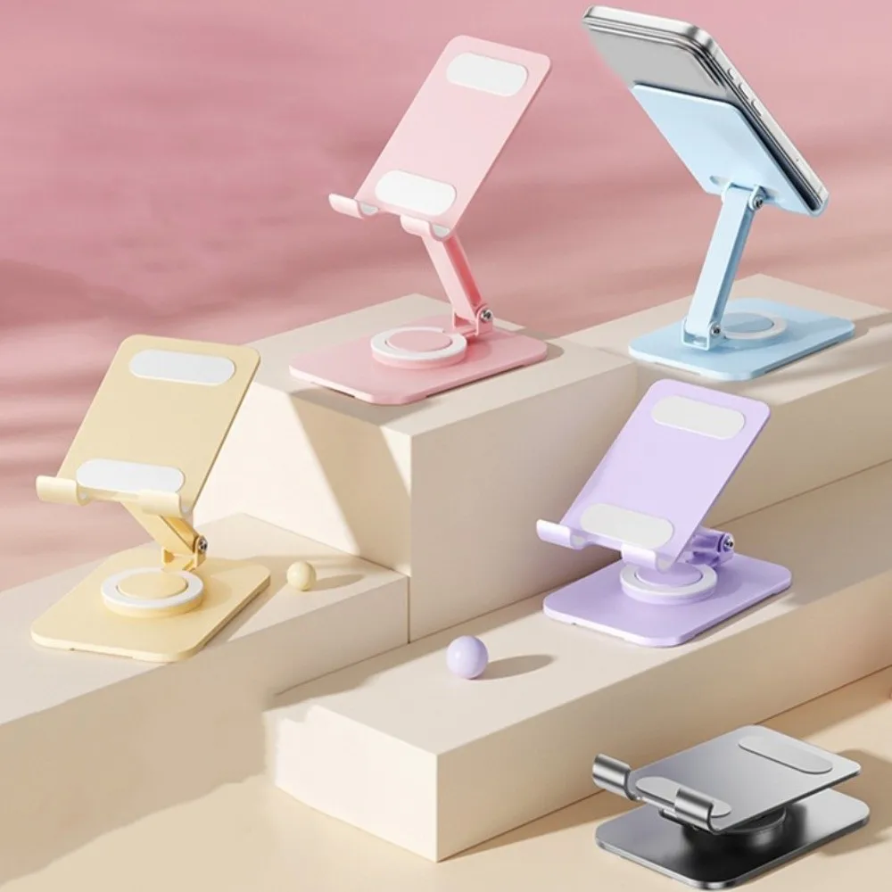 

360 ° Rotating Adjustable Phone Holder Folding Metal Mobile Phone Holder Stand Adjustable Portable Table Cell Phone Stand Tablet
