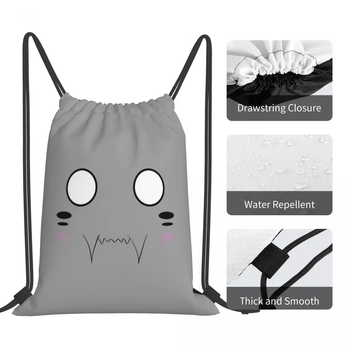 Cute Alphonse Elric (FMA) Mochila, Casual portátil Drawstring Bag, Bundle Pocket, Sports Bag, Bookbag para viagens, estudante