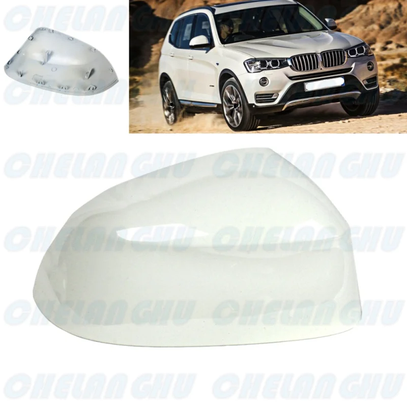 

Right Side white painted Rear Mirror Housing Cover Cap for BMW X3 F25 X5 F15 2014 2015 2016 2017 2018 car accessories