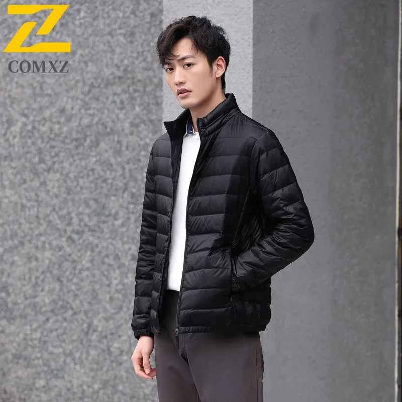 

​Men Sports Casual Jacket Winter Cotton Coat Korean Style Hooded Thickened Padded Outdoor Warm Waterproof Windproof Windbreaker