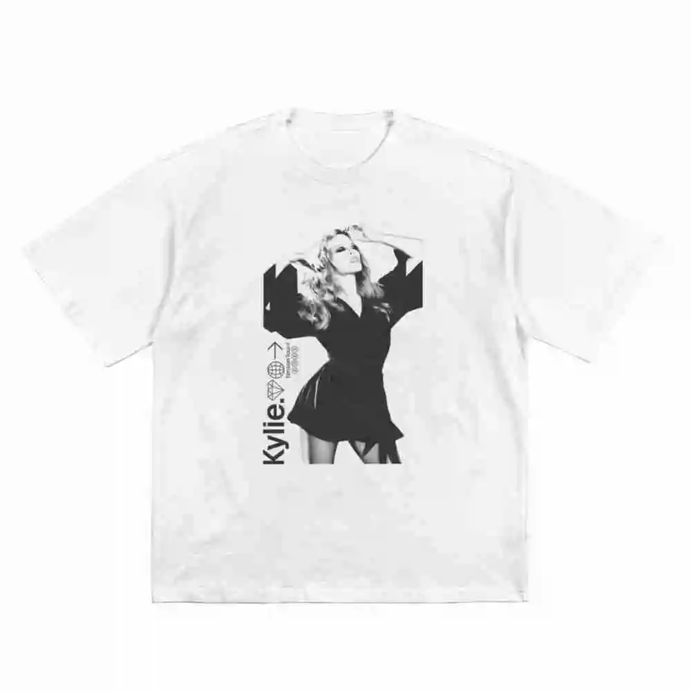 Kylie Minogue Concert Short Sleeve Tee 100% Cotton T-Shirt