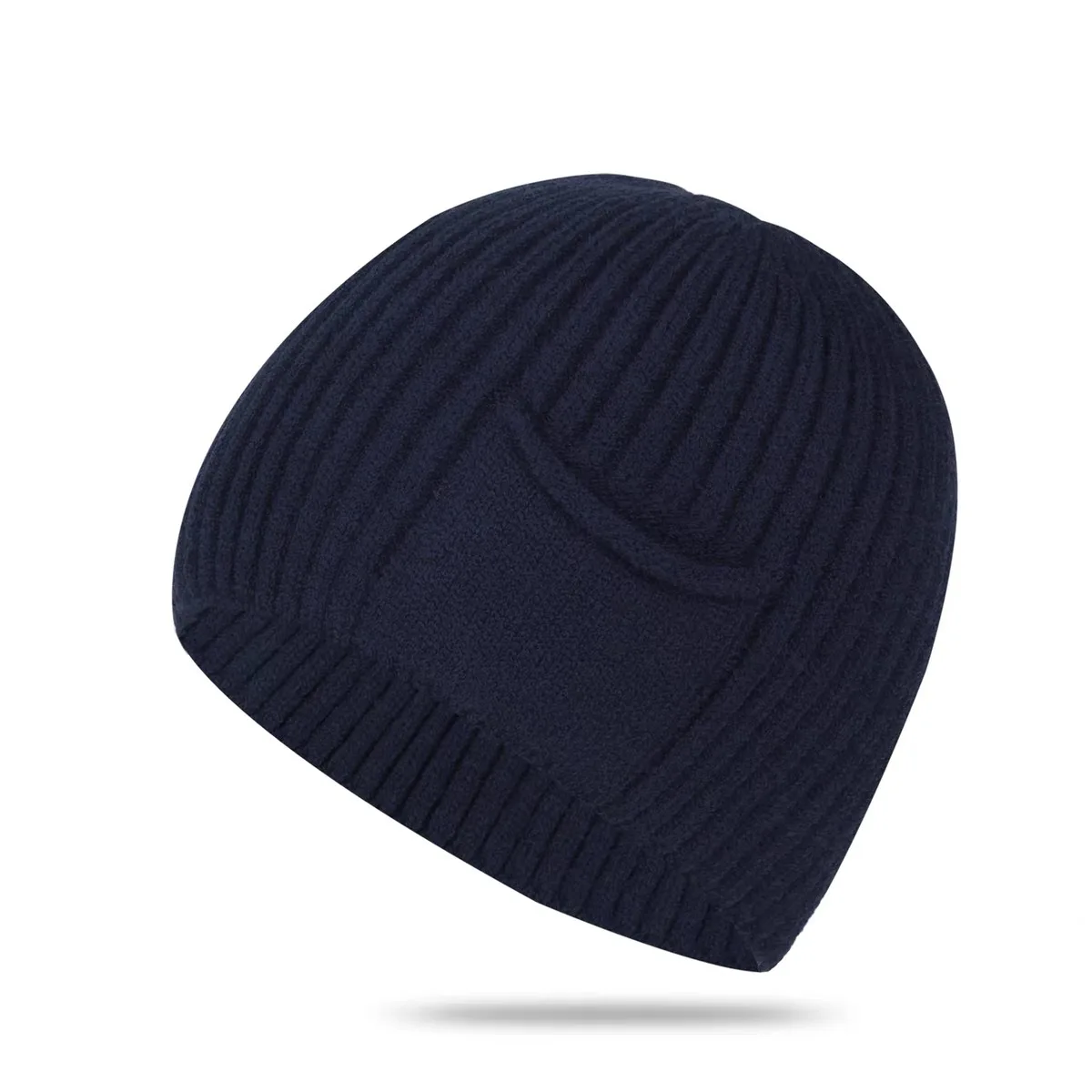 Japanisches Taschen-Design mit vertikal gestreifter Strickmütze für Herbst und Winter, Outdoor-Freizeit, Ohrenschutz, Skull-Beanie-Mütze – Detail 9