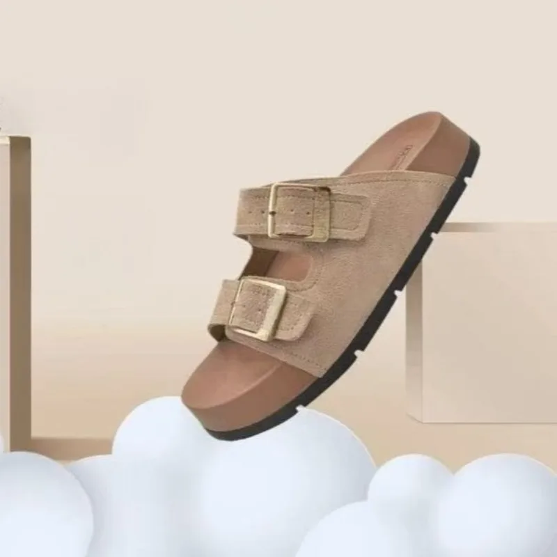 Summer New Casual Women's Sandals Platform Beach Shoes Indoor Women's Slippers Outdoor Soft-Sole Non-Slip Open-Toe Flip-Flops