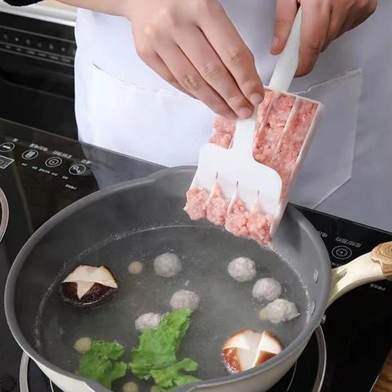 Criador De Plástico Criativo Conjunto Para Fazer Carne De Peixe Frito E Carne, Bolas De Molde Colher, Ferramentas De Cozinha, Acessórios De Cozinha