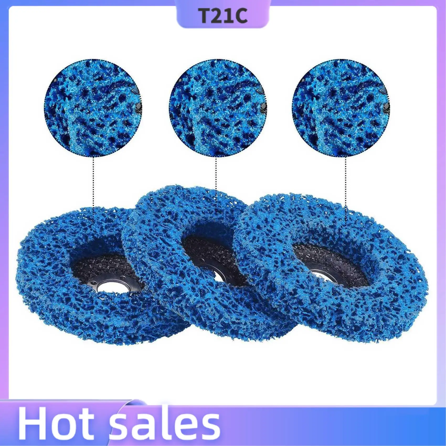 

T21C 12 Pcs Paint Stripping Disc Wheel Rust Stripper Strip Discs For 100Mm Angle Grinder For Wood Metal Fiberglass Products