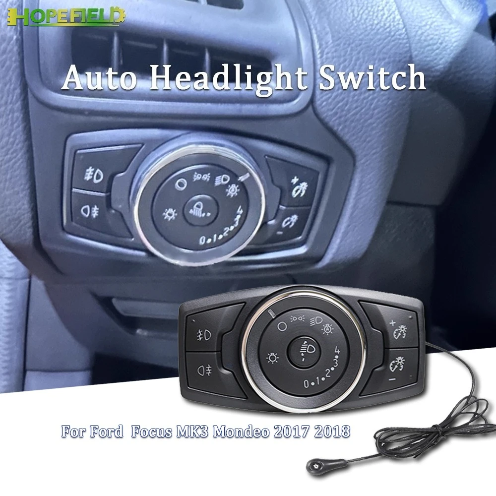 

LED Headlight Sensor Fog Lamp Control Switch Module For Ford Focus 2012 Kuga MK2 3 Mondeo MK4 Ecosport 2018 Car Accessories