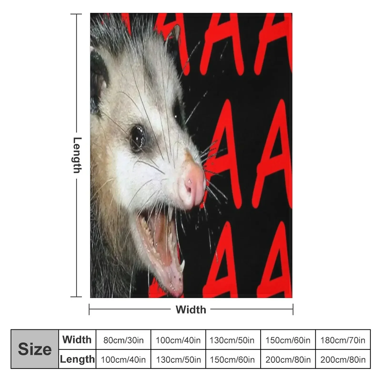 AAAAA POSSUM Throw Blanket Blankets Sofas Of Decoration Beautifuls Heavy for babies Blankets