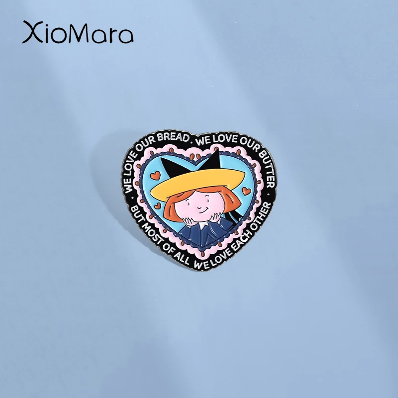 Cute Magic Girl Enamel Pins Custom Anime Characters Brooches Lapel Badges Clothes Cartoon Jewelry Gift for Kids Friends