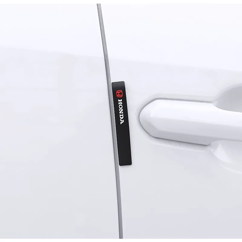 6Pcs Rubber Anti-Collision Strip Car Door Rearview Mirror Protector Stickers For Honda Civic Accord Fit Jazz CRV BRV HRV Insight