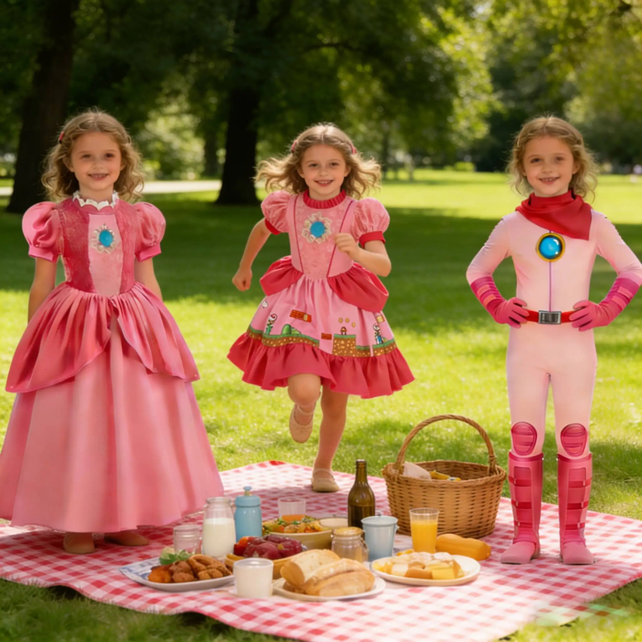 

Розовое платье принцессы для девочек, новый стиль 2026 года, персиковый костюм для ролевых игр, наряд для дня рождения, карнавальный костюм, вечернее платье для девочек